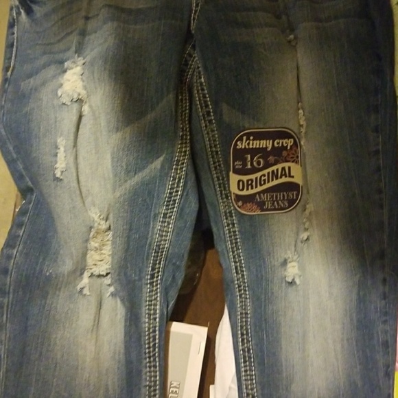 skinny crop Denim - Skinny Corp original Amethyst Jeans Plus size 16